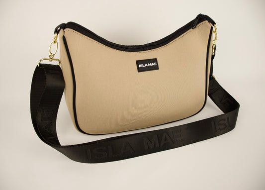 Harper Crossbody Bag - Latte & Black