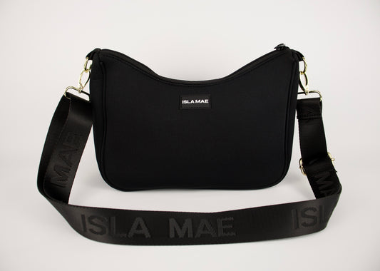 Harper Crossbody Bag - Black & Gold