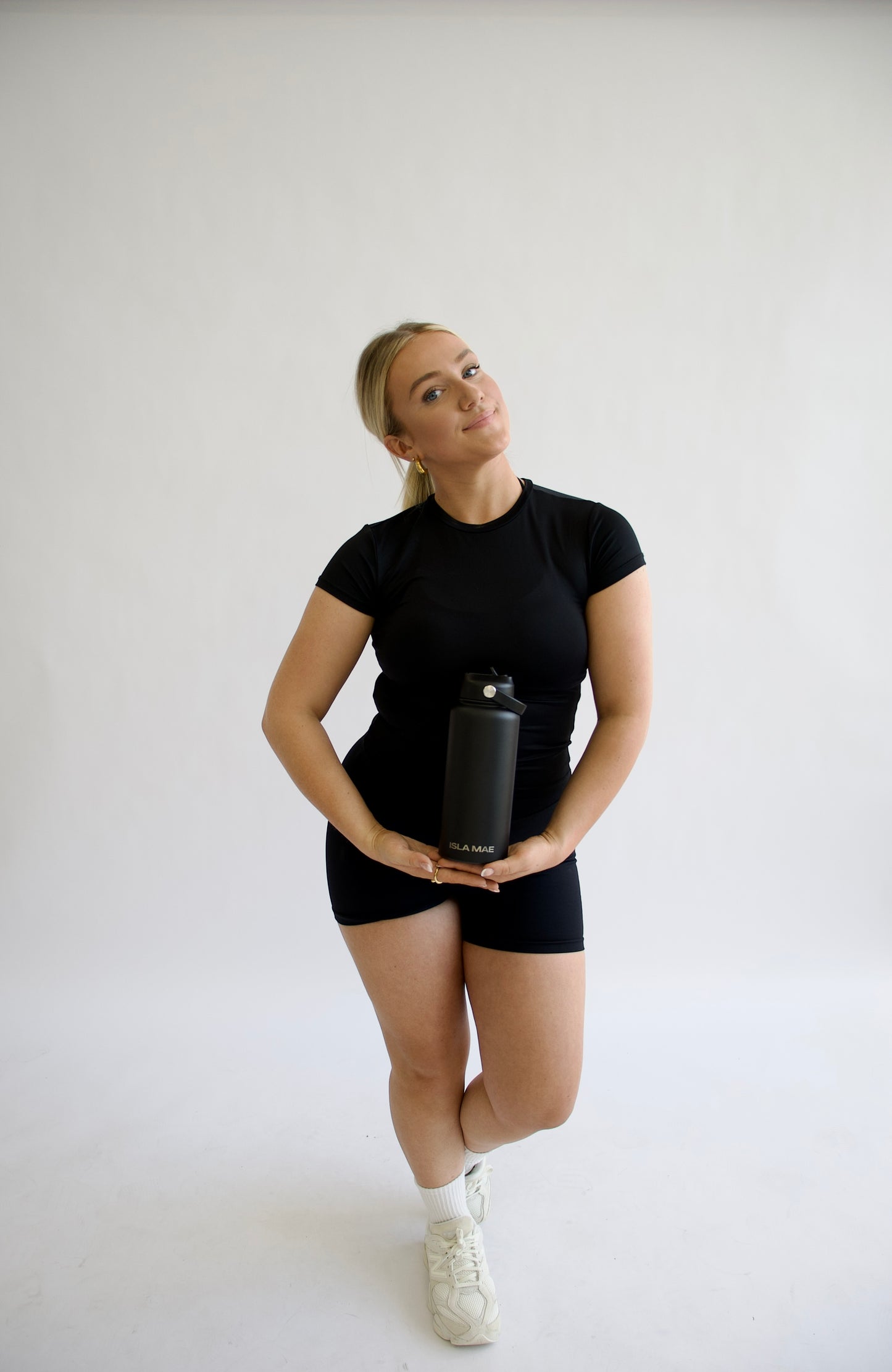 Stainless Steel Bottle & Insulated Coffee Mug Bundle - Black