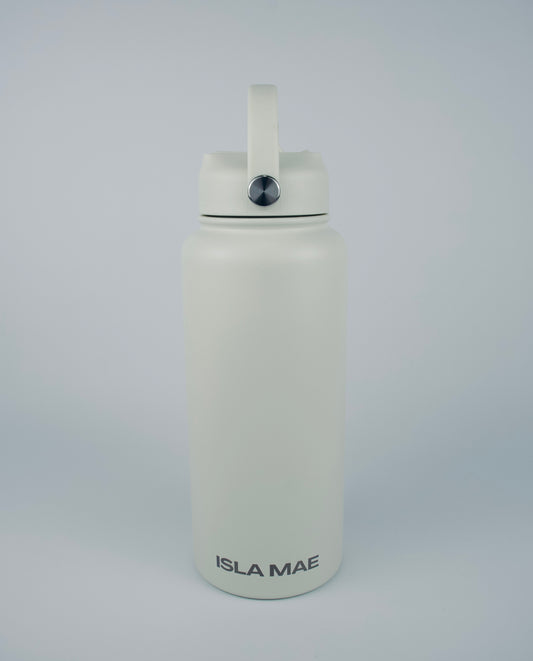 1L Stainless Steel Bottle - White