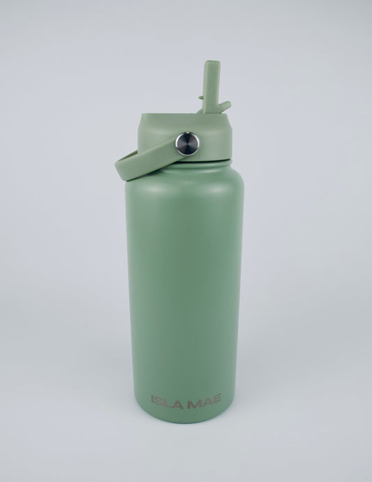 1L Stainless Steel Bottle - Sage Green