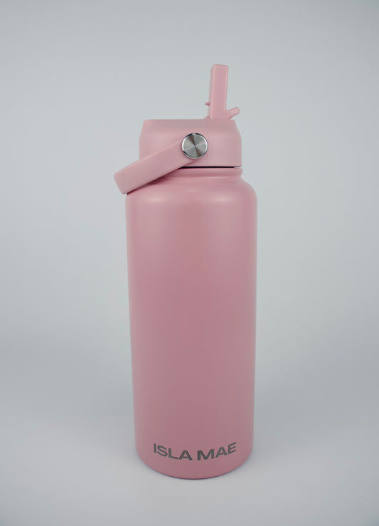 1L Stainless Steel Bottle - Baby Pink
