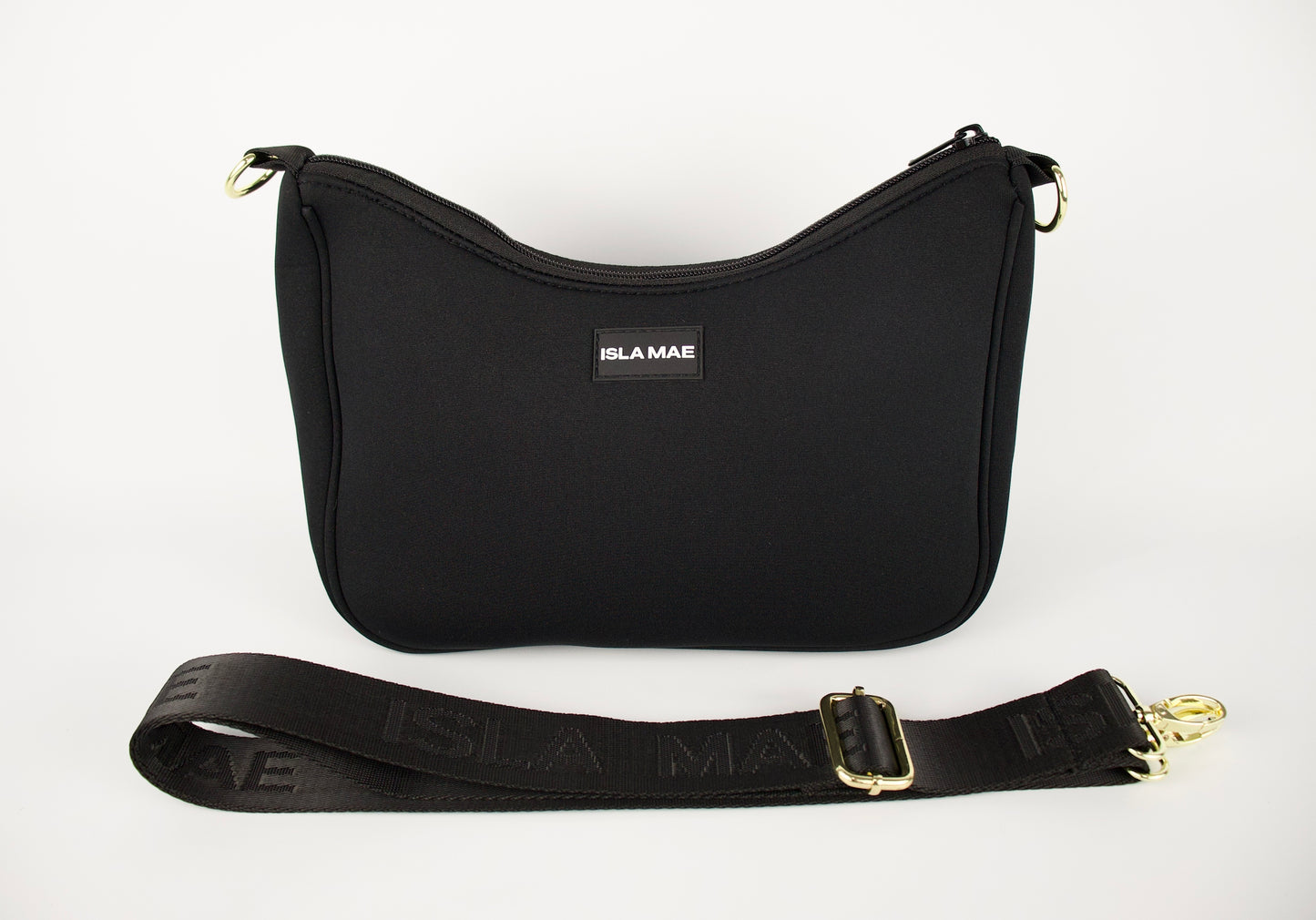 Harper Crossbody Bag - Black & Gold