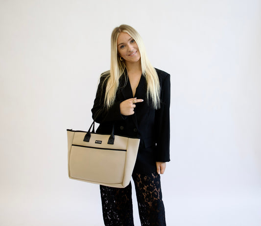 ISLA MAE Exclusive Tote - Latte
