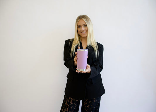 590ml Insulated Coffee Mug - Soft Purple