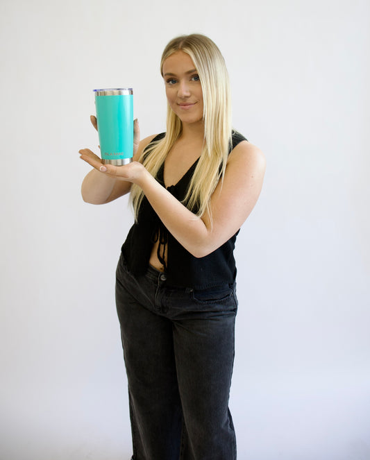 590ml Insulated Coffee Mug - Teal