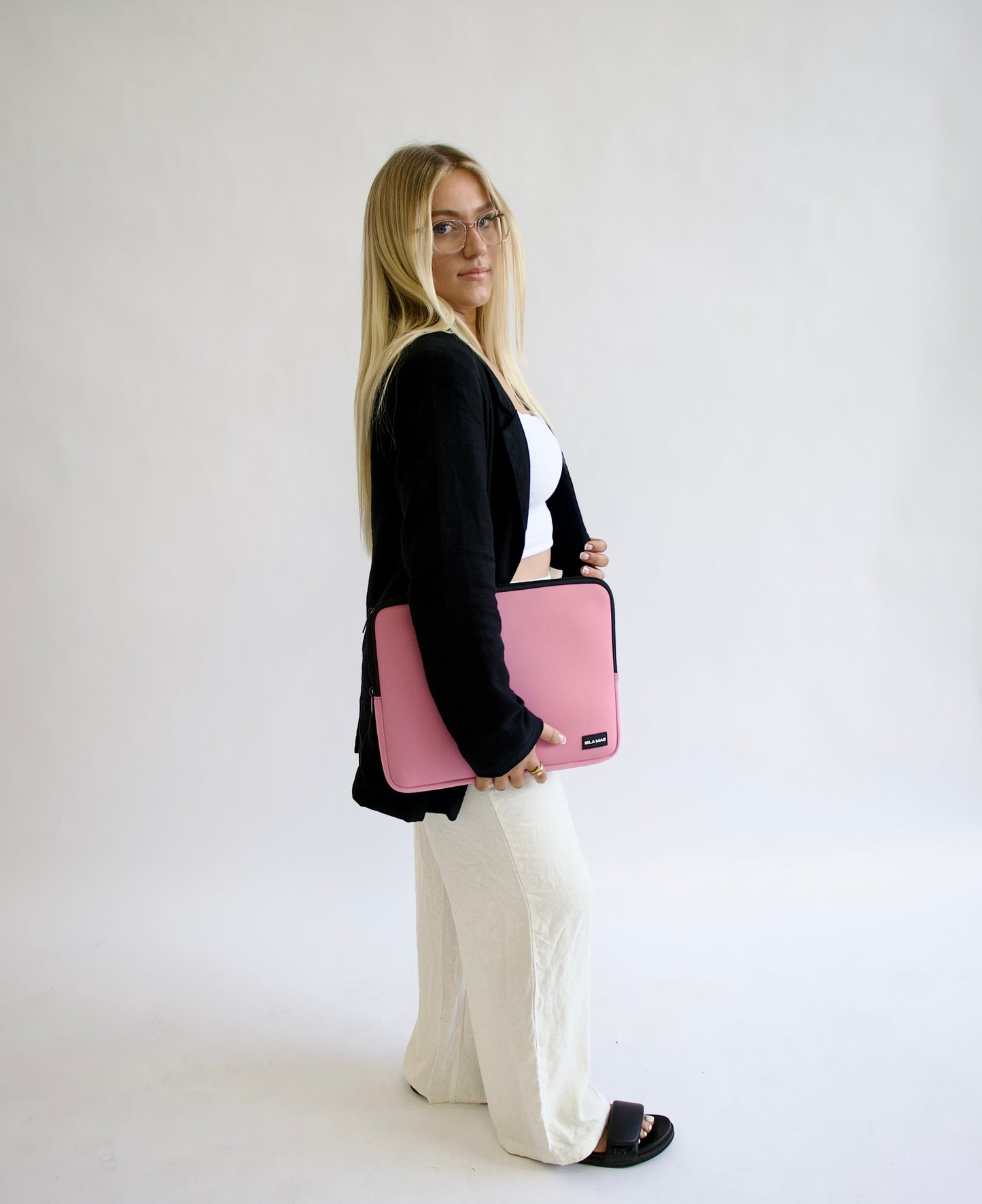 Harlow Laptop Sleeve - Dusty Pink