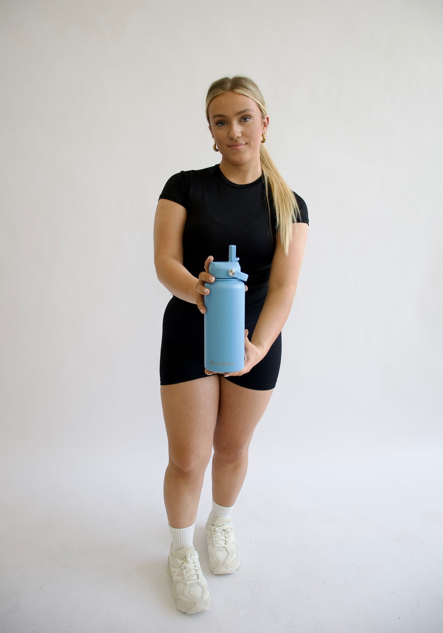 1L Stainless Steel Bottle - Sky Blue