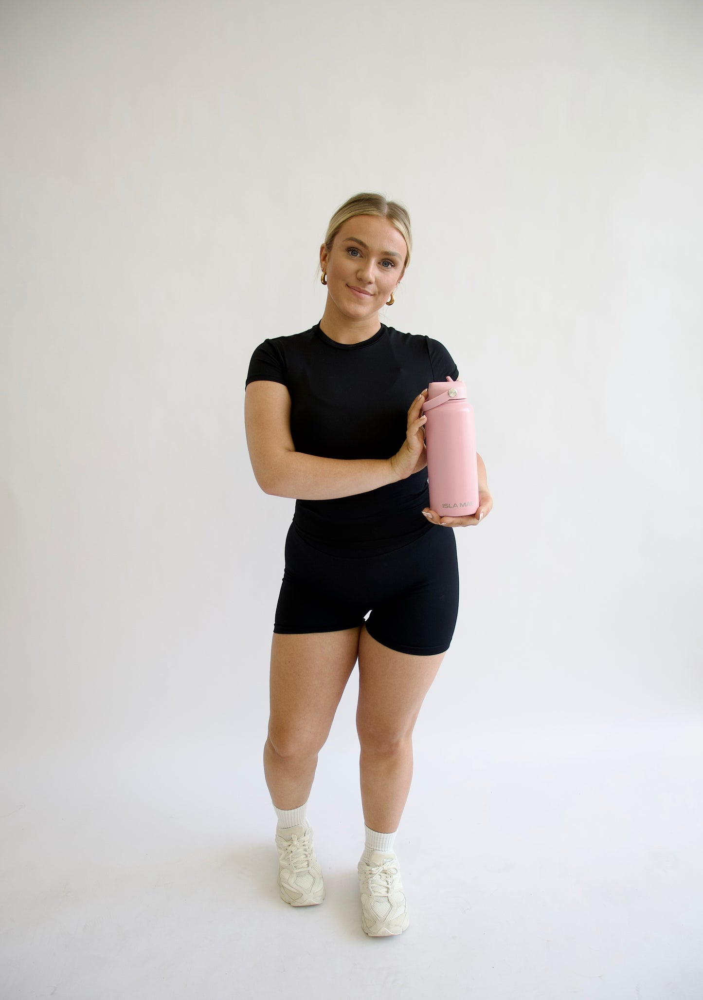 1L Stainless Steel Bottle - Baby Pink