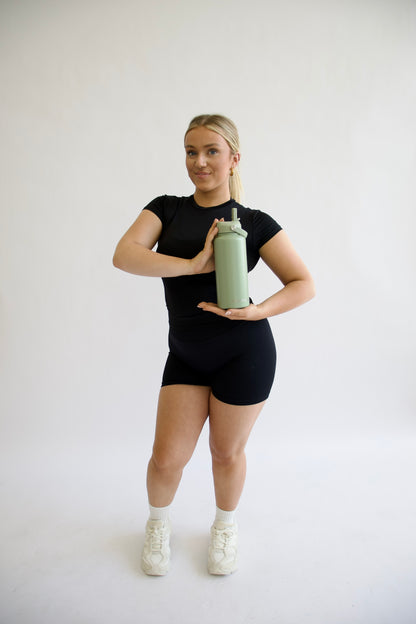 1L Stainless Steel Bottle - Sage Green