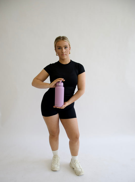 1L Stainless Steel Bottle - Soft Purple