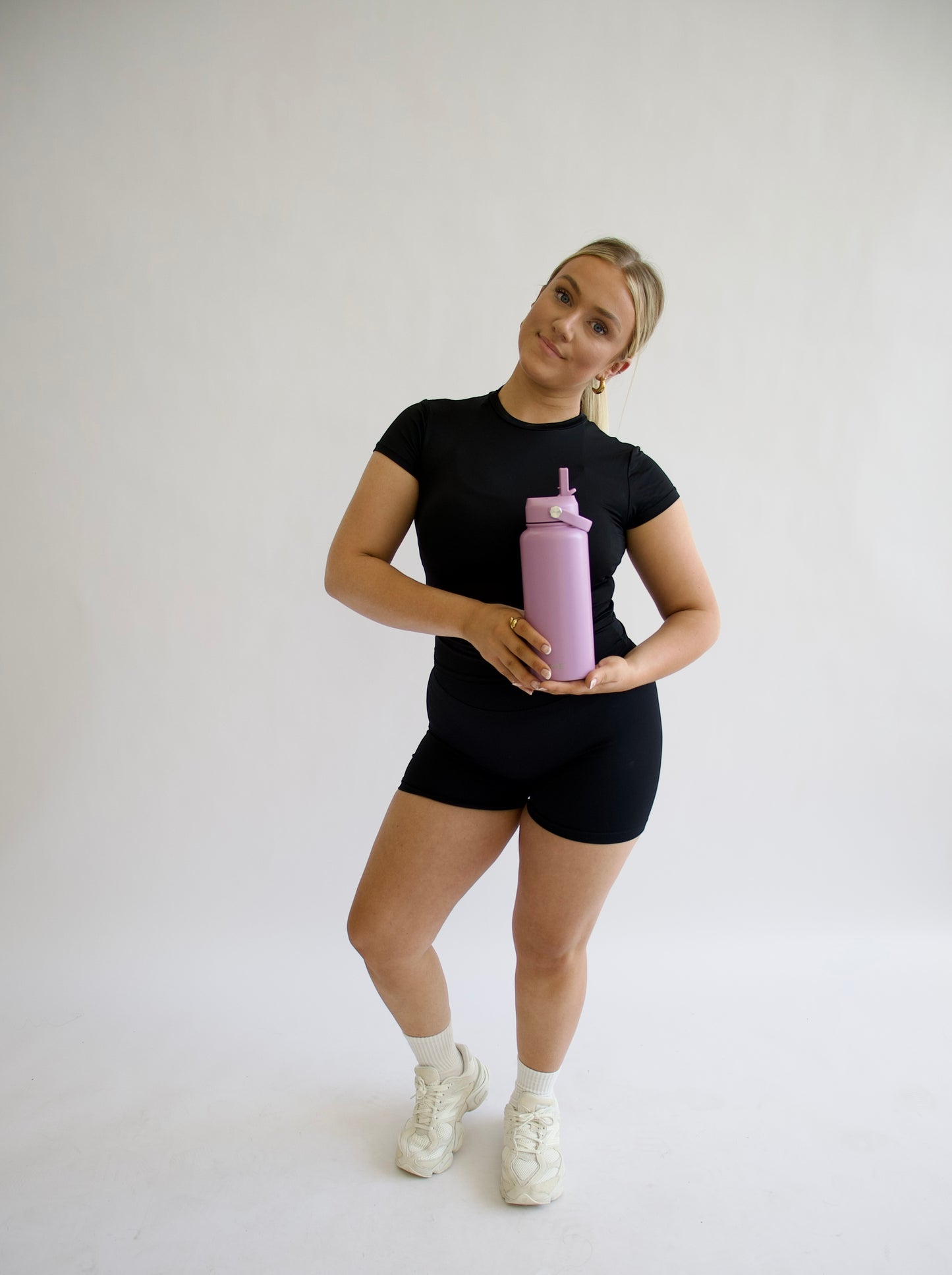 1L Stainless Steel Bottle - Soft Purple