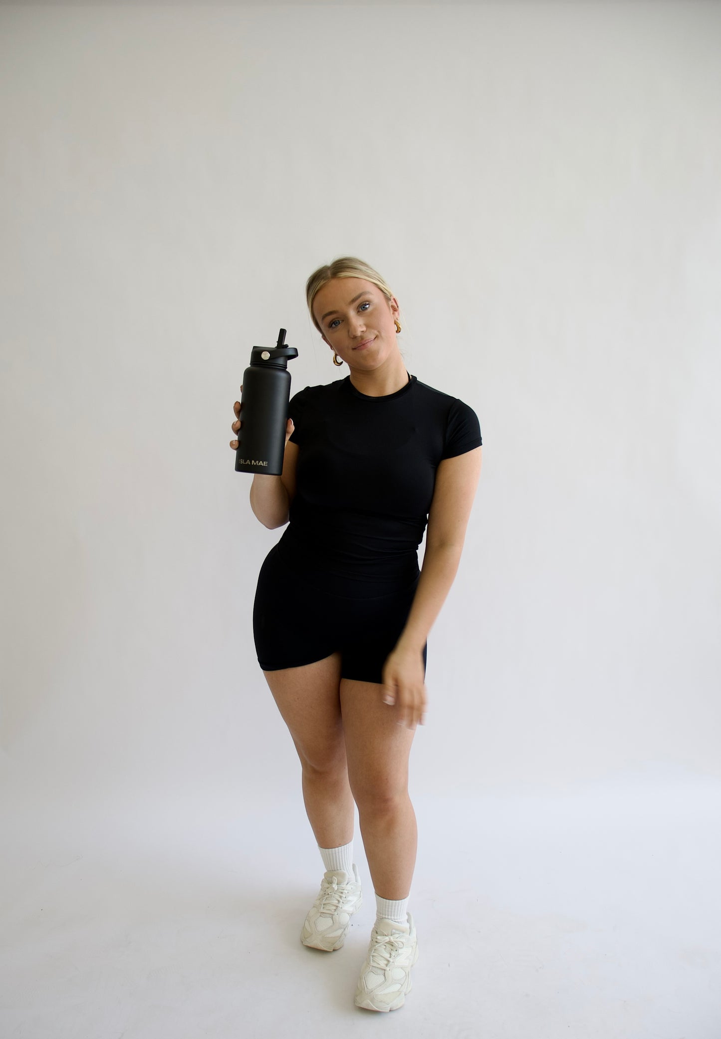 1L Stainless Steel Bottle - Black