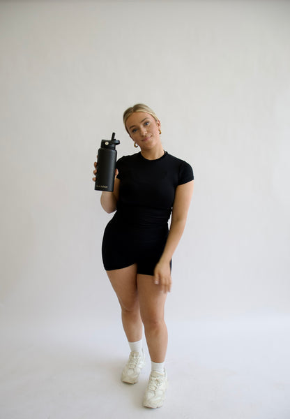 1L Stainless Steel Bottle - Black