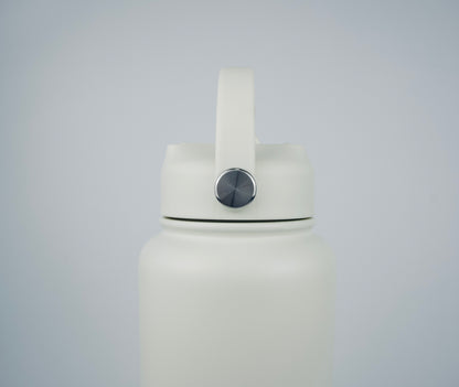 1L Stainless Steel Bottle - White