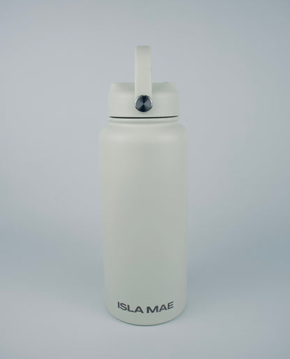 1L Stainless Steel Bottle - White