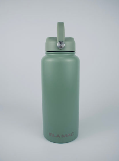 1L Stainless Steel Bottle - Sage Green