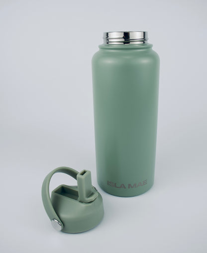 1L Stainless Steel Bottle - Sage Green