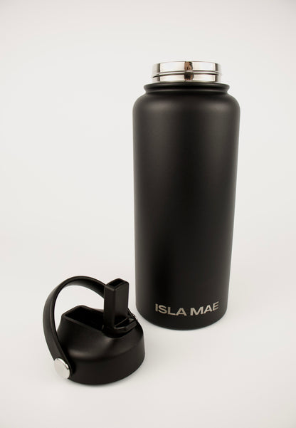 1L Stainless Steel Bottle - Black