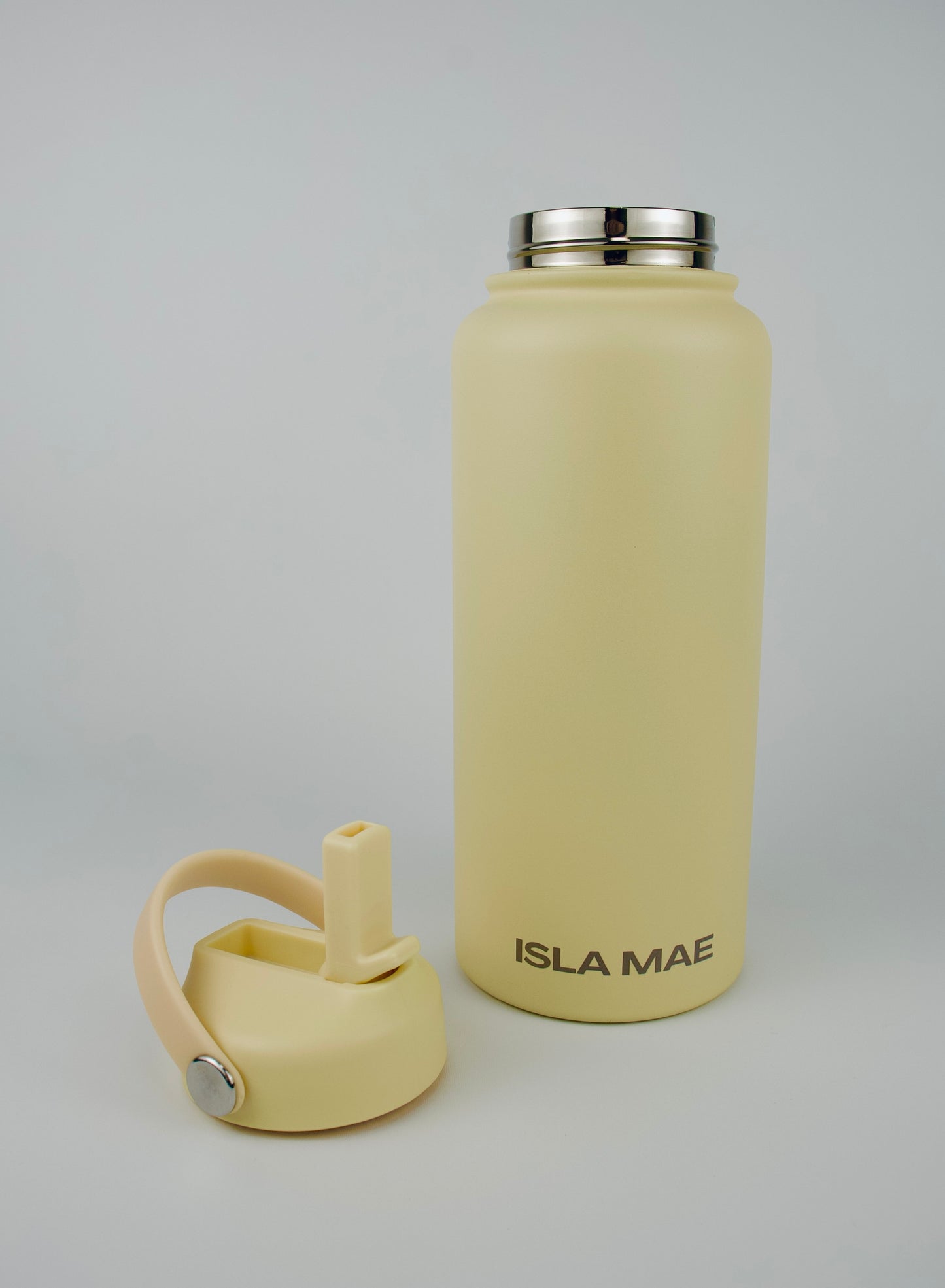 1L Stainless Steel Bottle - Butter Yellow